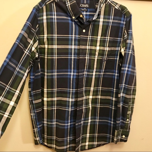 Chaps easy care button down shirt size Large - Picture 2 of 4